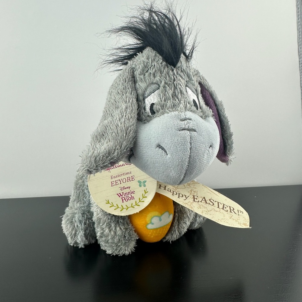 Hallmark Eastertime Eeyore 7” Disney Winnie the Pooh Plush Stuffed Animal NWT